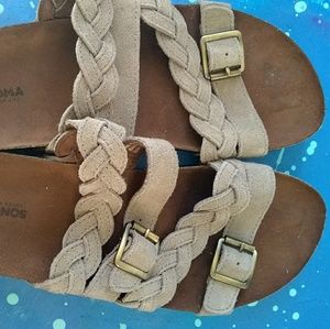 Sonoma Kohl's braided strap boho birk sandals